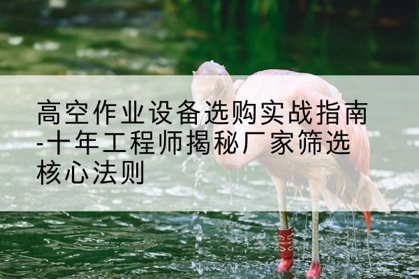 牙克石剪叉式升降机厂家-高空作业设备选购实战指南-十年工程师揭秘厂家筛选核心法则